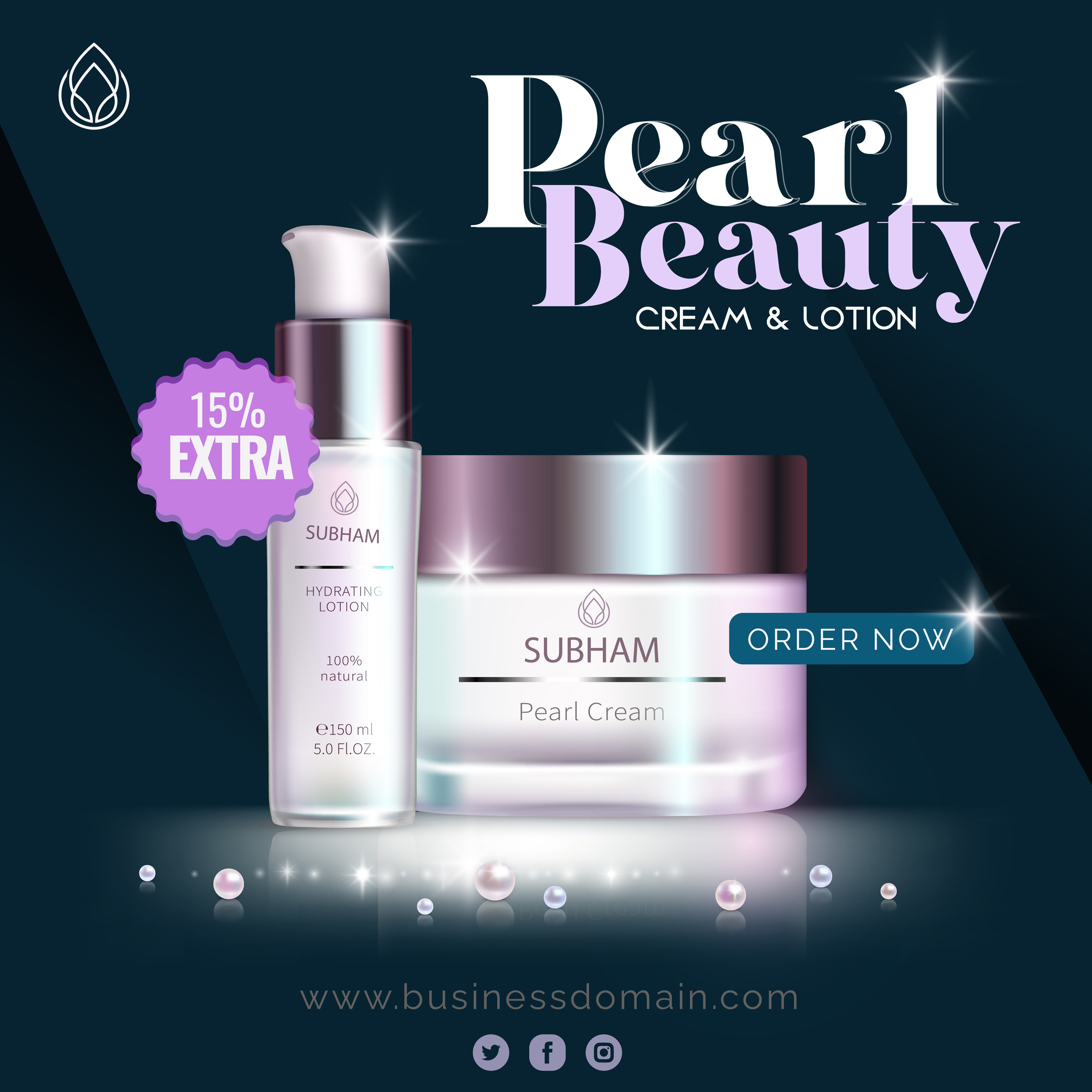 Beauty Cream Banner Design